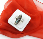 Vintage Ring Solid 925 Sterling Silver Navajo Mexico Abalone Leaf Design Jewlery