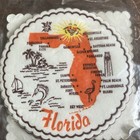 Vintage Sealed Package Of Florida Souvenir Coasters Retro Map Design 1960   s 