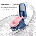 New Pill Cutter Splitter Half Storage Compartment Box Medicine Tablet Holder 