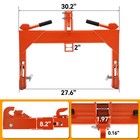 3 Pt Quick Hitch For Cat 1   2 Tractors Attachments W  2  Receiver Hitch 3000 Lb