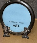 Vintage Reed   Barton Disney Mickey   Minnie Mouse Round Baby Picture Frame 