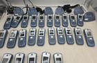 Lot Of 26 Ascom I62 Wireless Voip Phone Blue Wh1  no Battery No Back  6 Chargers