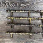 8 Vintage Antique Brass 978 Allison Drawer Handles Japan 1960 s