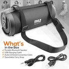 Pyle Wireless Portable Bluetooth Boombox Speaker Rechargeable Loud Stereo System