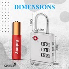 4 Tsa Approve 3 Digit Combination Travel Suitcase Luggage Bag Lock Padlock Reset