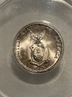 1945 D Us Philippines Silver 20 Centavos Anacs Ms65