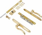 Storm Door Handle Replacement Kit With Lock And Key  Gold Security Door