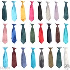Boys Ties Clip On Neck Ties Solid Striped Satin Size Kids Toddler Boys New Tags