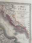 The States Of Italy 1843 James Wyld Very Large Antique Map