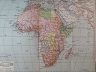 Early 1907 - Africa Maps - Original Vintage Geography Map - 14 5 x11 5  - C22-1