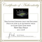 Buffalo Bills Game Used Turf- Josh Allen-new Era Field- Highmark Stadium