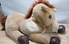 Dan Dee - 30  - Vtg - Plush Horse Huge Big Giant - Faux Leather Hooves