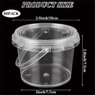 Loyorty 80x 10oz Slime Containers W  Lids  Handles - 300ml Plastic Storage Jars