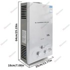 18l 5gpm Tankless Natural Gas Hot Water Heater On-demand Instant Boiler W shower
