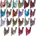 Premium Floral Water Print Shawl Hijab Scarves Muslim Woman Bandanas Faux Silk