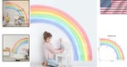 Rainbow Wall Decals Large Watercolor Wall Art For Kids Nursery Living Room