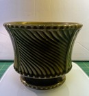 Vintage Mccoy Floraline 410 Vintage Forest Green Pottery Planter Usa