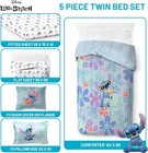Jay Franco Disney Lilo And Stitch Twin Size 5 Piece Bedding Set Incl  Comforter