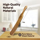 11  Acacia Wood Spurtle  Sourdough Stirrer Mixer Nonstick Safe For Baking