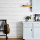 Threshold Textured Brick White 198 x20 5  Peel And Stick Wallpaper Rustic  White