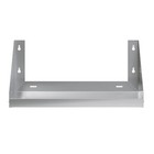 12 In  X 24 In  Stainless Steel Wall Shelf With Side Guards