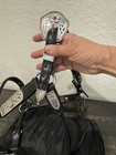 Kathys Custom Black Leather And Croc Silver Show Halter And Custom Lead