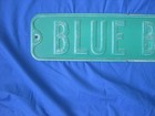 Vintage Retired  blue Bell Rd   30 X 6 Embossed Road street Sign