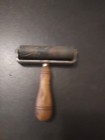 Vintage Hard Rubber Block Printing Brayer Wood Handle Made In Usa Stainless 4 