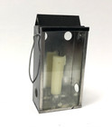 Tin Camp Lantern With Sliding Pane - Reenactment