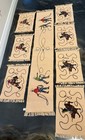 El Paso Saddle Blanket Co  Table Runner   7 Placemats Rodeo Cowboy Western Texas