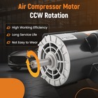 5hp Electric Motor 3450rpm Single Phase Air Compressor 230v 56hz Odp Ccw 7 8 
