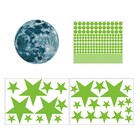 437pcs Luminous Glowing Moon star dot Sticker For Room Wall party Decoration