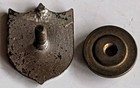 1930s 1940s United Airlines Enameled Screw Back Pin - Early Chevroned Logo - Ual