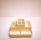 Vintage Rotating Desk Organizer Made In Italy  Plastic Office 1970