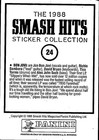 Bon Jovi 1988 Smash Hits  24 Panini Sticker Italy Rock Band Photo