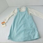 Nwt Vintage Oshkosh Bgosh Baby Jumper Dress 12 Mo Winter Embroidered Snowflakes