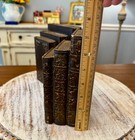 Vintage Resin  Composite Faux Stacked Book Bookends - Pair