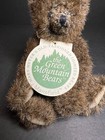 Vintage 1993 Green Mountain Bear Mary Meyer Brown Mansfield Plush W  Tag 6 5 