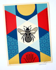 Shepard Fairey Signed Numbered Bees Art Print Obey Giant Street Art Poster