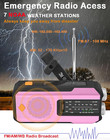 Emergency Hand Crank Radio With 3 Led Flashlight  Am fm noaa Portable Weather 
