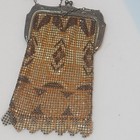 Whiting   Davis Women s 1920s Art Deco Metal Mesh  Purse Frame Chain Beautiful