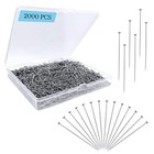 2000pcs Straight Pins For Crafts  Sewing Pins For Fabric Dressmaker Pins  Long 1