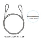 Stainless Steel Cable  4 Pack Pvc Coated 3 16  Wire Rope For Deck Railing 3 3ft