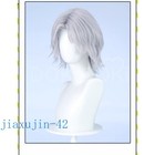 Anime Devil May Cry 5 Dante Short Silver-grey Hair Halloween Cosplay Prop Wigs