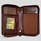 Coach Vintage Planner Clutch Zip Agenda Brown Leather   Note Pad   Pen 4 5   x7 5   
