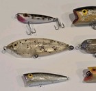 Lot Of 6 Used Vintage Topwater Fishing Lures - Topwater Bass Fishing Lures