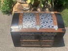 1800   s Antique Victorian Dome Steamer Trunk
