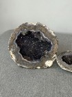 3 5in Amethyst Geode Quartz Crystal Mineral Specimen Healing 2x