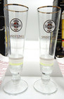 2 Beer Glasses Pilsners Warsteiner Fan Trophy 1753 Tulip Glass Color Changing