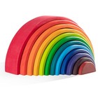 Extra Large Wooden Rainbow Stacking Toy - 12 Piece Montessori Educational Blocks